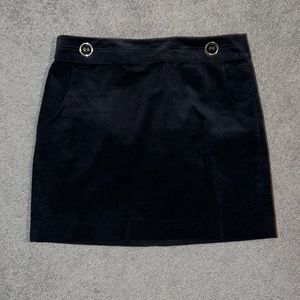 Loft Black Velvet Skirt 6